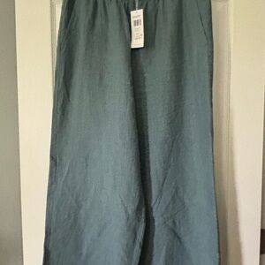Eileen Fisher Blue linen pant